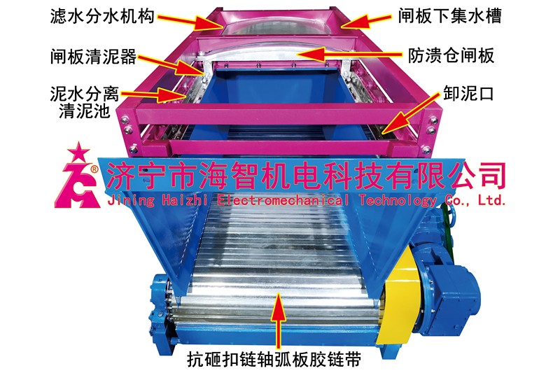 重慶防潰倉(cāng)扣鏈軸弧重型膠鏈帶給料機(jī)